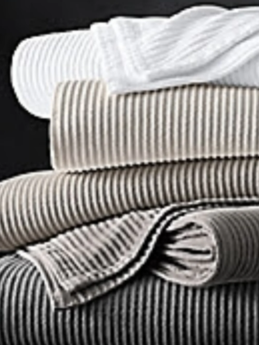 2 Restoration Hardware Vintage Chunky Wide-Rib Cotton Blankets